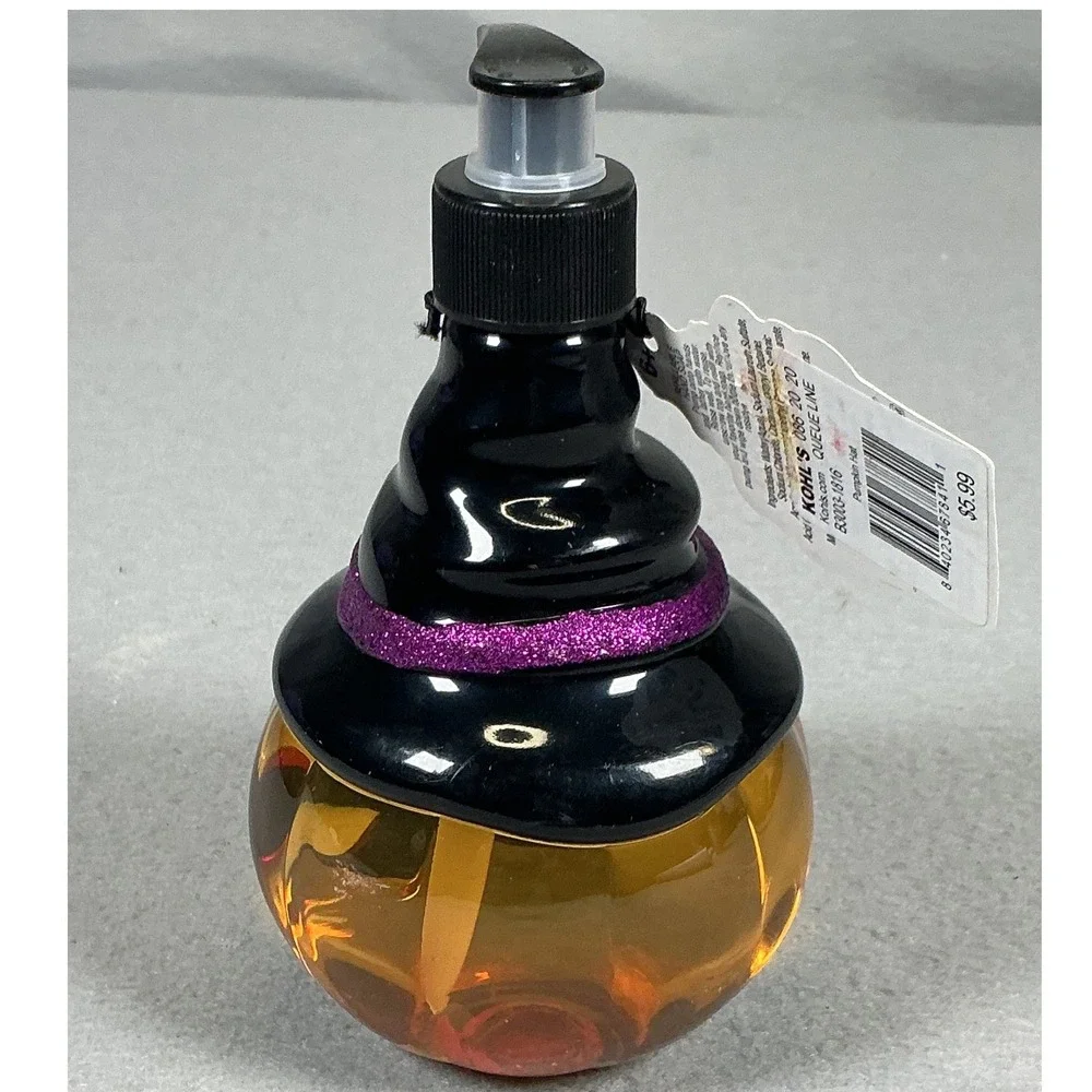 Kohl's Wicked Pumpkin Halloween Soap Dispenser Witch Hat 16.9 oz New
